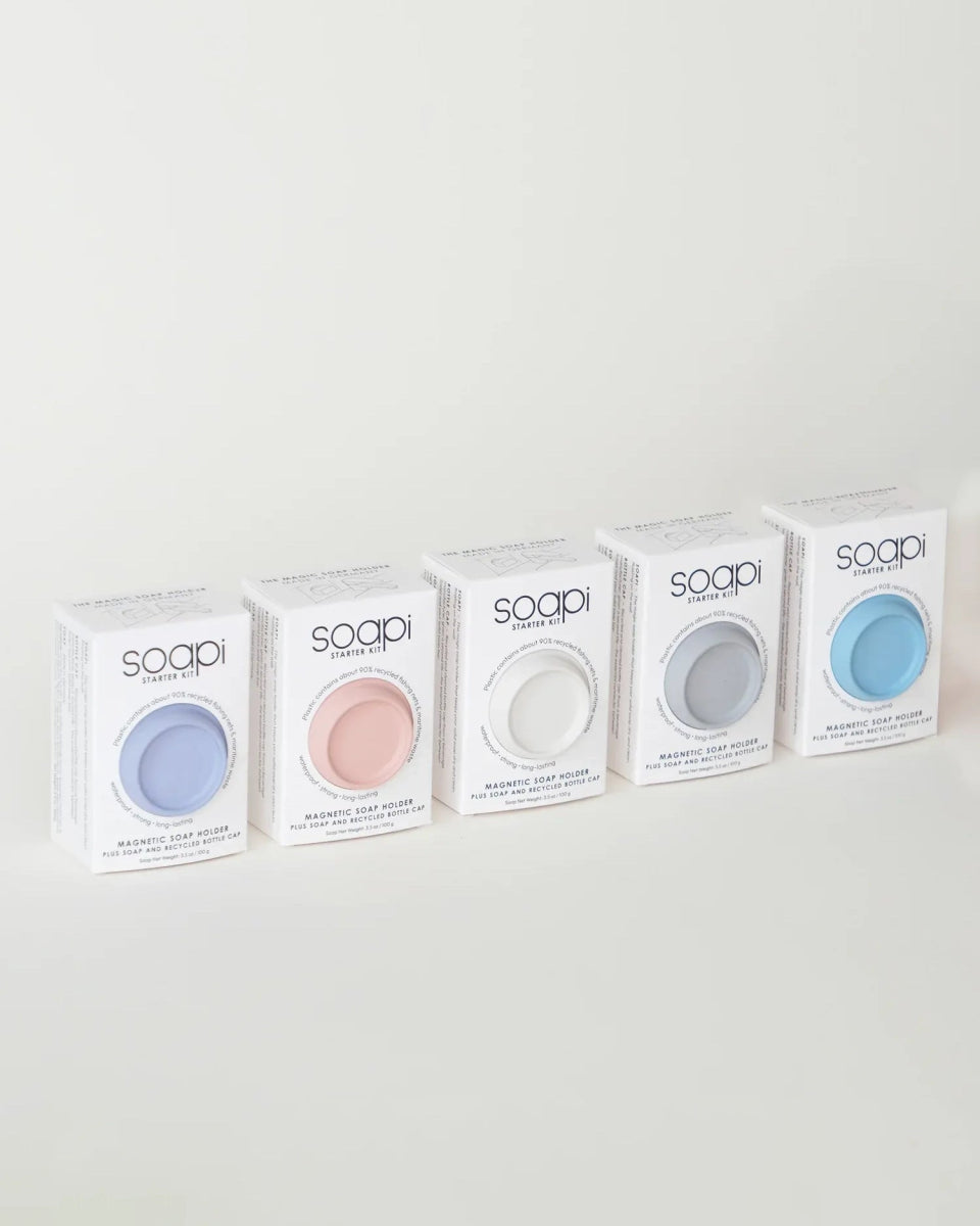 Soapi - Magnetseifenhalter Starter - Kit • Petrol - Seifenablage - ROSA ECK Concept Store