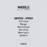 sober - MARSEILLE Eau de Parfum - ROSA ECK - Weiß, ,