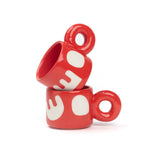 SOMANYBLOBS - BLOBS Espressotasse mit Henkel (65 ml) • Rot - ROSA ECK