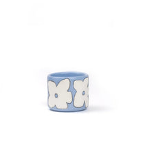 SOMANYBLOBS - FLOWERS Espressotasse (65 ml) • Hellblau - ROSA ECK