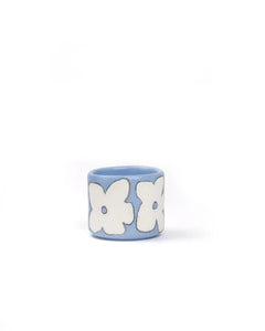 SOMANYBLOBS - FLOWERS Espressotasse (65 ml) • Hellblau - ROSA ECK