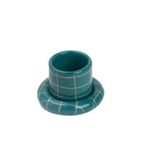 SOMANYBLOBS - GRID Espressobecher mit Untertasse (65 ml) • Grün - ROSA ECK