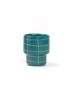 SOMANYBLOBS - GRID Tasse (220 ml) • Grün - ROSA ECK
