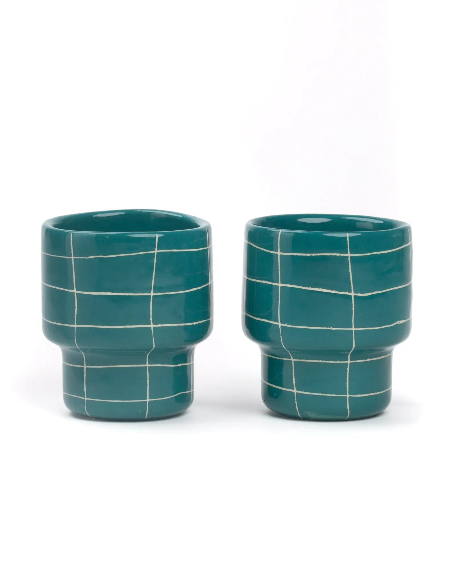 SOMANYBLOBS - GRID Tasse (220 ml) • Grün - ROSA ECK