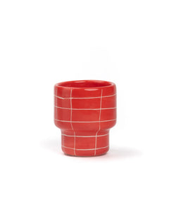 SOMANYBLOBS - GRID Tasse (220 ml) • Rot - ROSA ECK