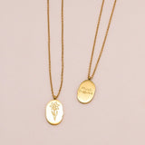 Sonstige - BIRTHMONTH Necklace - ROSA ECK - Gold, ,