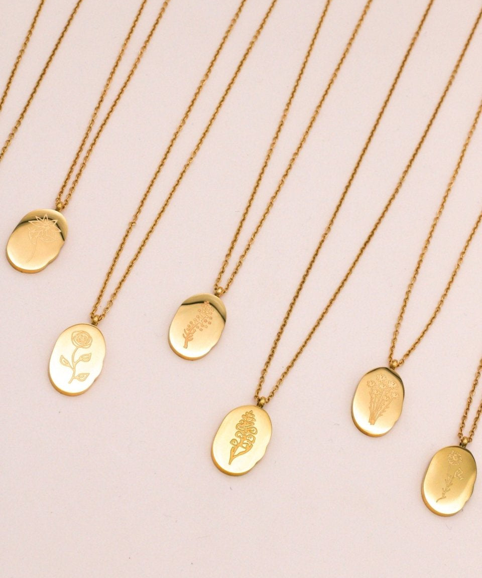 Sonstige - BIRTHMONTH Necklace - ROSA ECK - Gold, ,