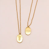Sonstige - BIRTHMONTH Necklace - ROSA ECK - Gold, ,