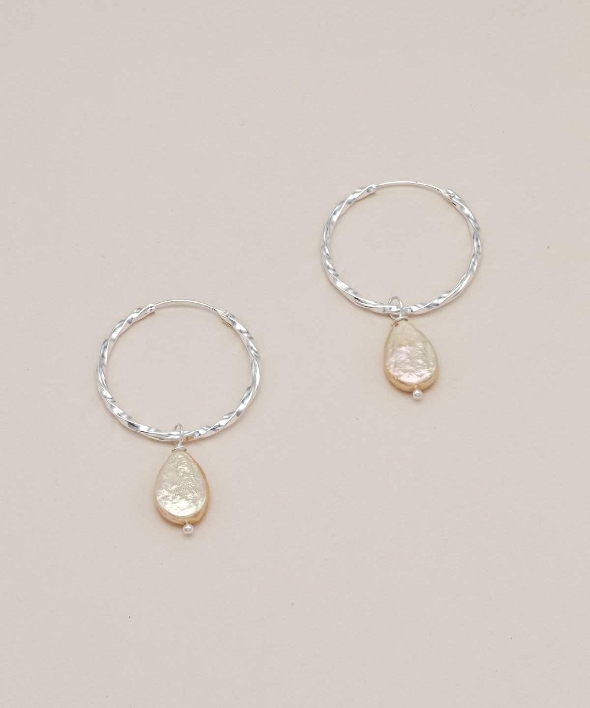 Sonstige - CLEO Creolen - ROSA ECK - Silber, ,