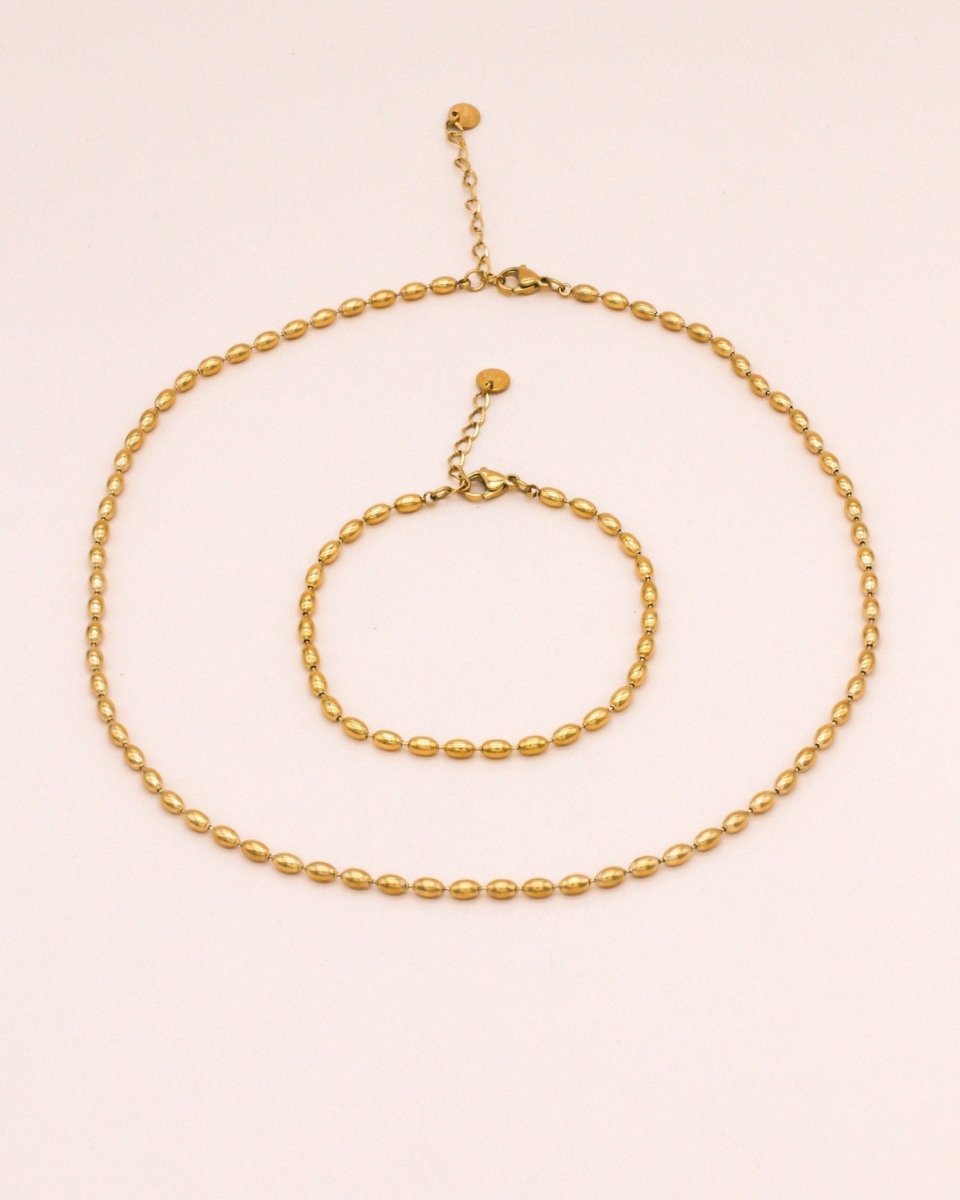 Sonstige - LENE Set - ROSA ECK - Gold, ,