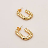 Sonstige - RETRO Earrings - ROSA ECK - Gold, ,