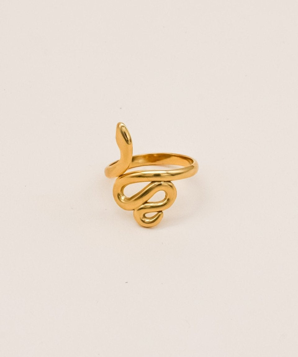 Sonstige - SNAKE Ring - ROSA ECK - Gold, ,