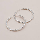 Sonstige - TWISTED MIDI Creolen - ROSA ECK - Silber, ,