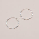 Sonstige - TWISTED MIDI Creolen - ROSA ECK - Silber, ,