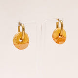 Sonstige - YELLOW CERAMIC DONUT Hoops - ROSA ECK - Gold, ,