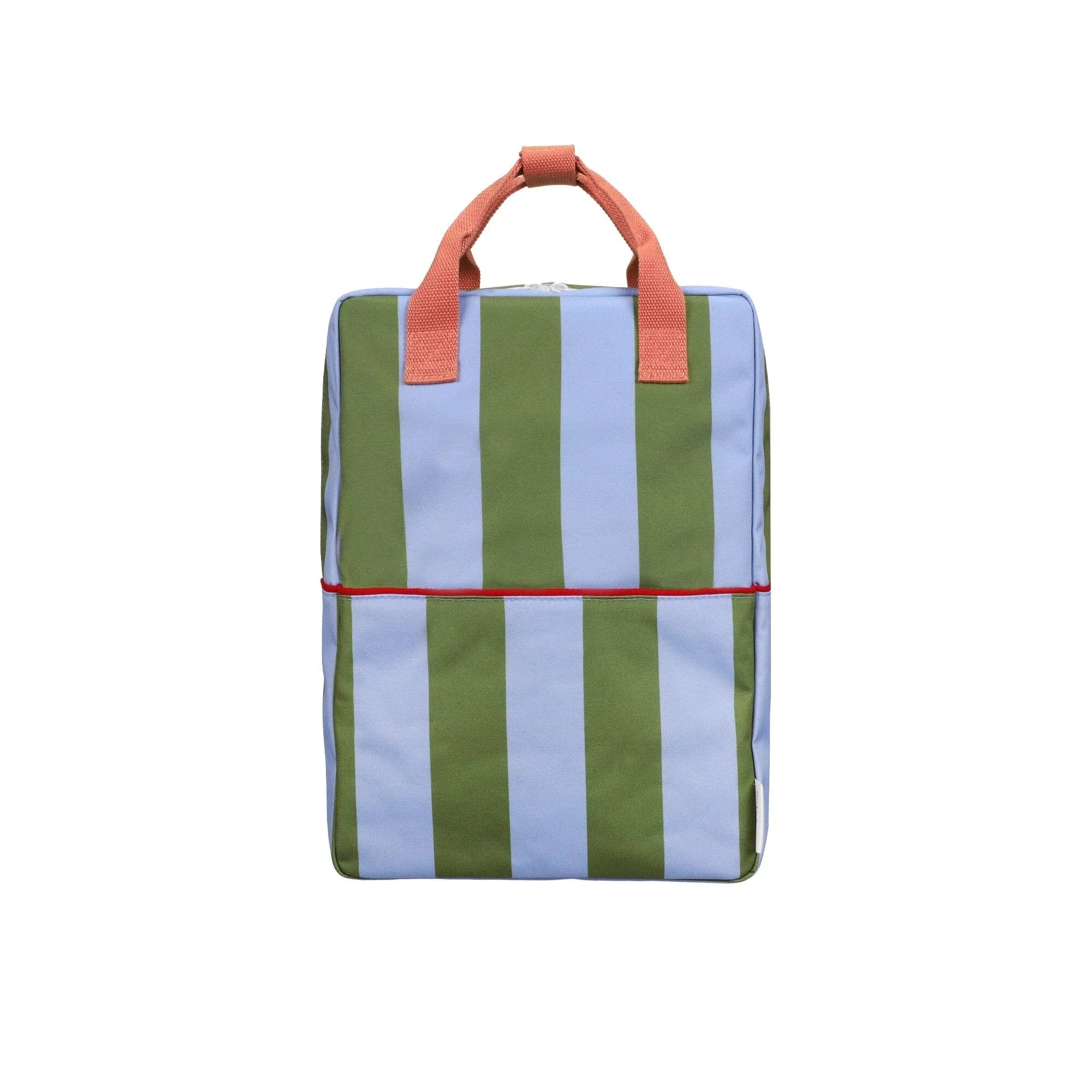 Sticky Lemon - LEMON TREE Kinder-Rucksack (L) • stripes | tickling grass + cloud blue - ROSA ECK