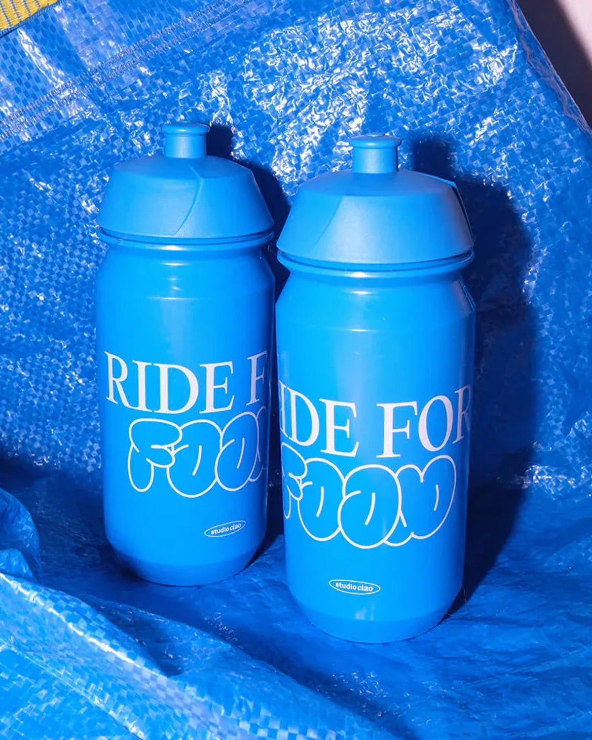 studio ciao - Bidon Trinkflasche (500 ml) • Ride for Food - Trinkflasche - ROSA ECK