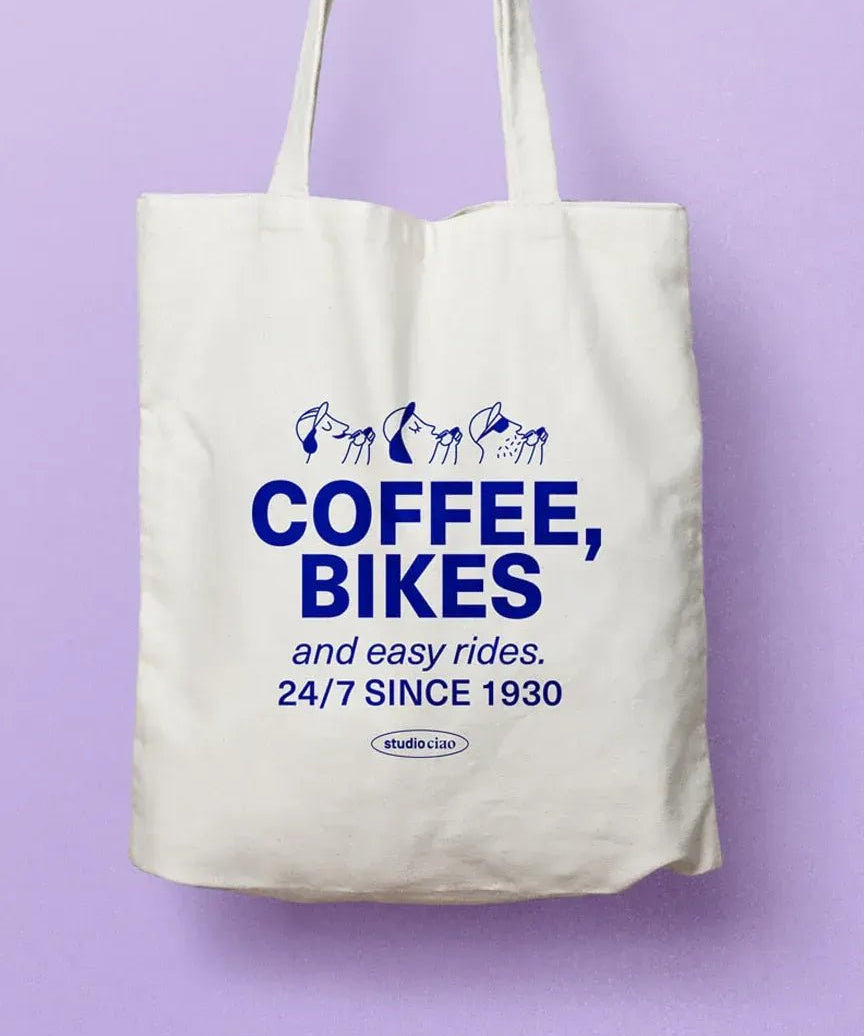 studio ciao - COFFEE, BIKES and easy rides Jutebeutel - Tasche - ROSA ECK Concept Store