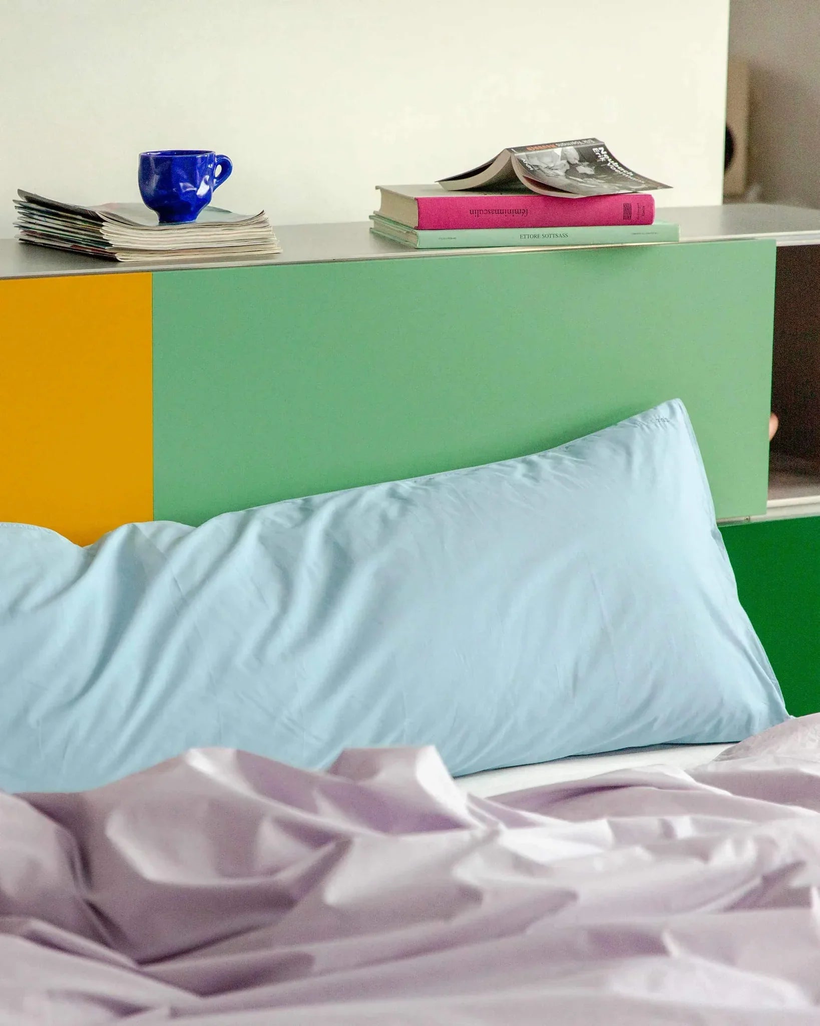 SUITE702 - bedMATE Kissenbezug • Sky Blue - ROSA ECK