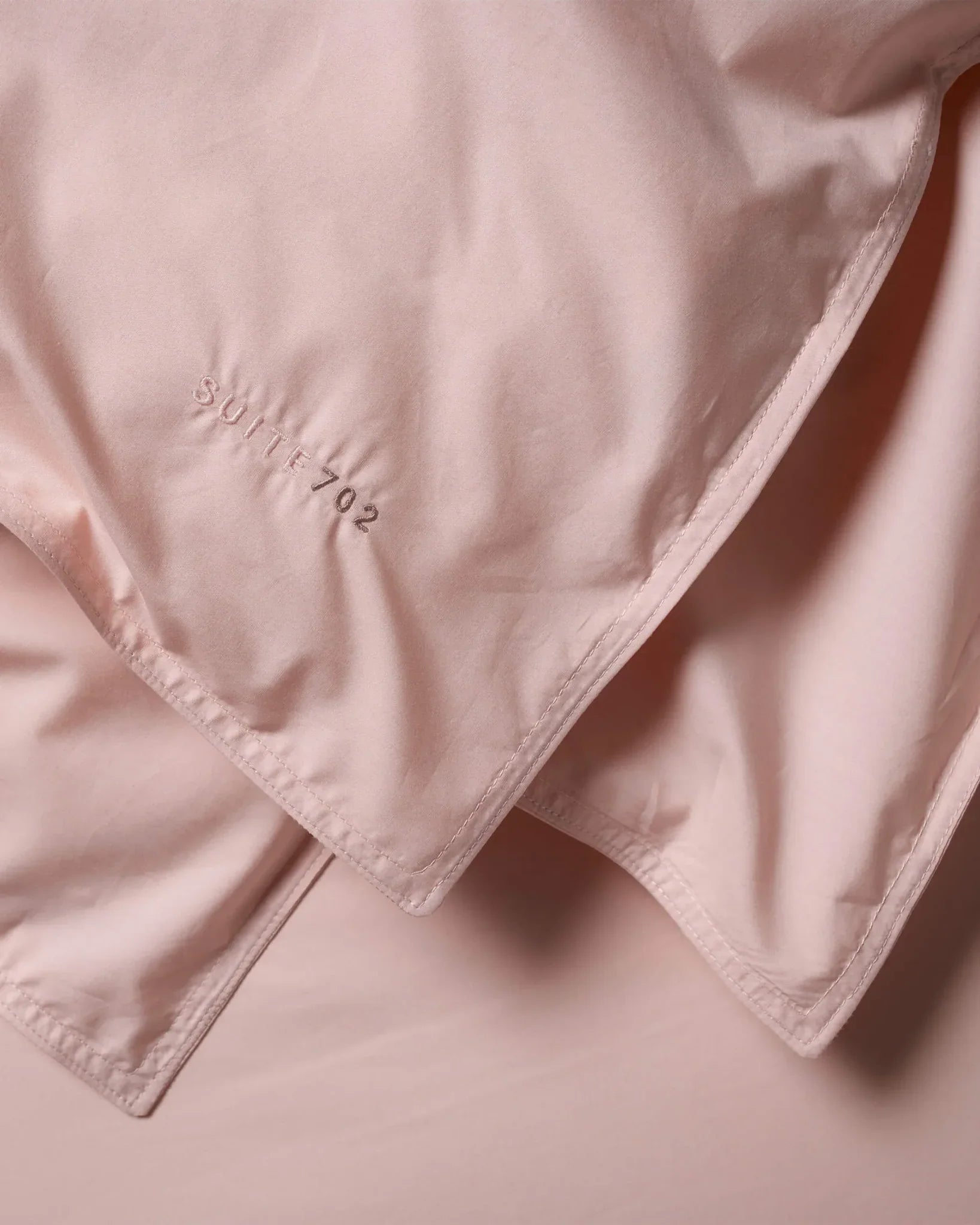SUITE702 - Bettbezug aus Bio-Baumwolle • Blush - ROSA ECK