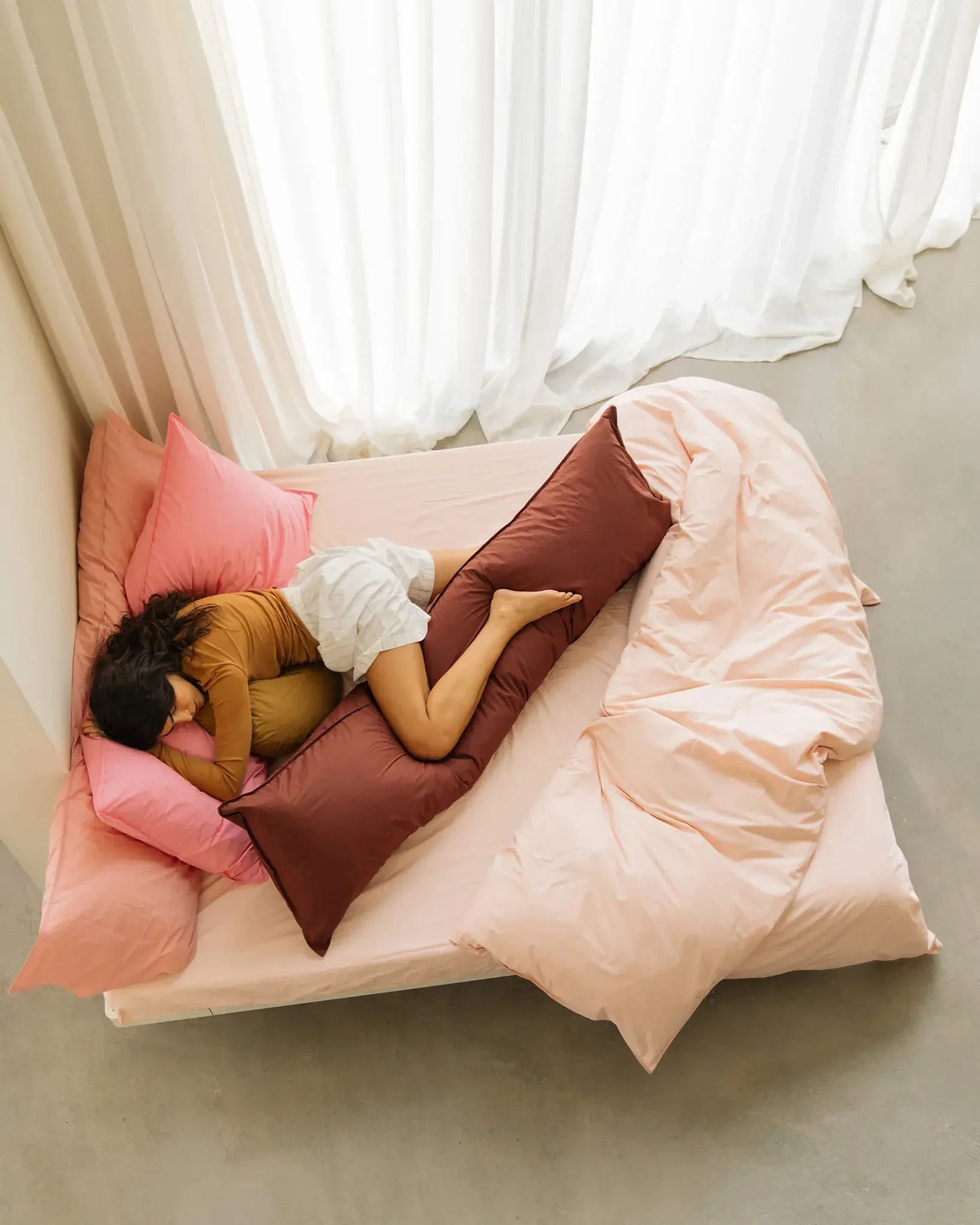 SUITE702 - Bettbezug aus Bio-Baumwolle • Blush - ROSA ECK