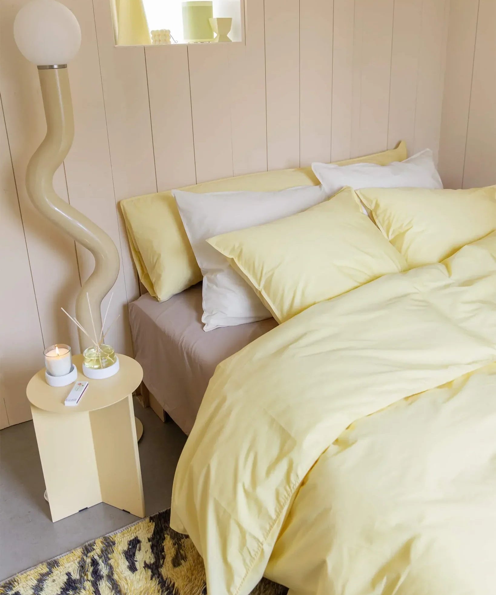 SUITE702 - Bettbezug aus Bio-Baumwolle • Butter Yellow - ROSA ECK