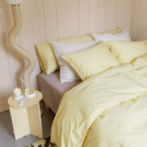 SUITE702 - Bettbezug aus Bio-Baumwolle • Butter Yellow - ROSA ECK