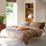 SUITE702 - Bettbezug aus Bio-Baumwolle • Camel - ROSA ECK