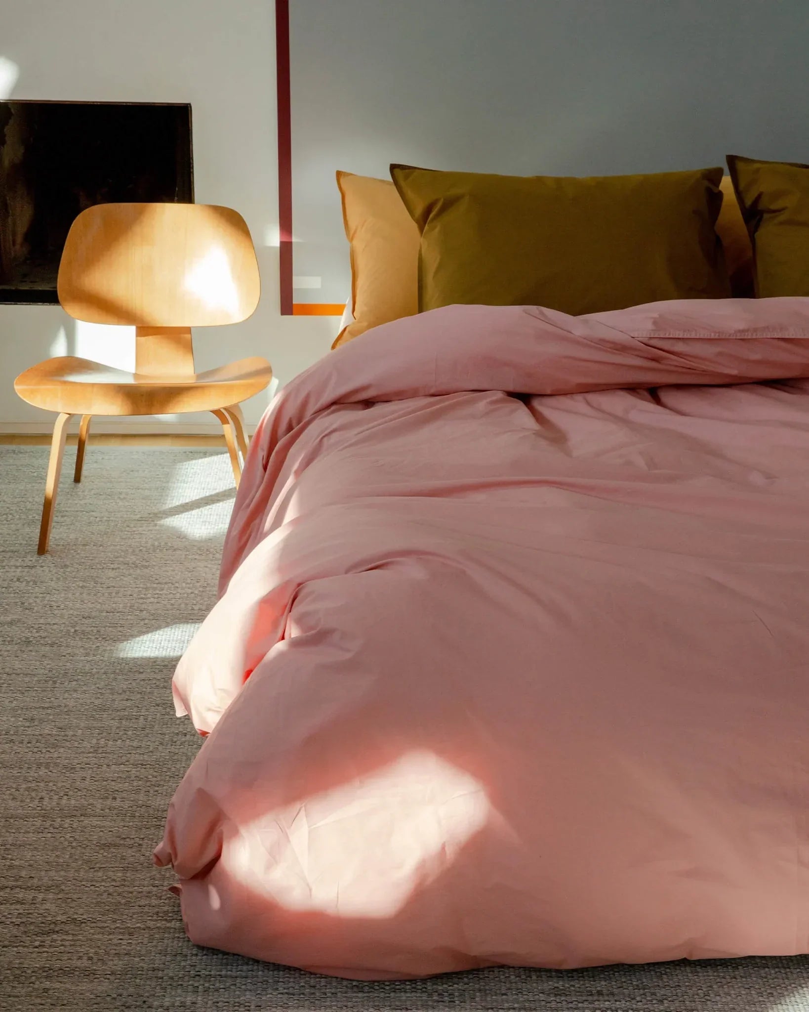 SUITE702 - Bettbezug aus Bio-Baumwolle • Dusty Rose - ROSA ECK