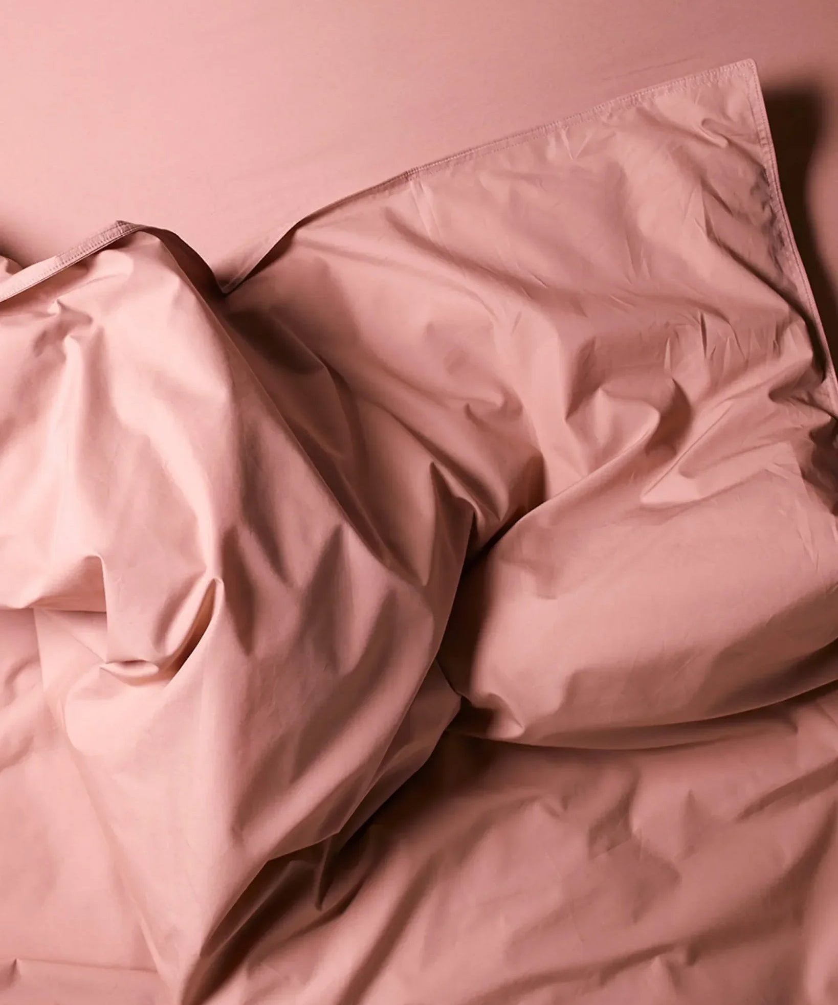 SUITE702 - Bettbezug aus Bio-Baumwolle • Dusty Rose - ROSA ECK