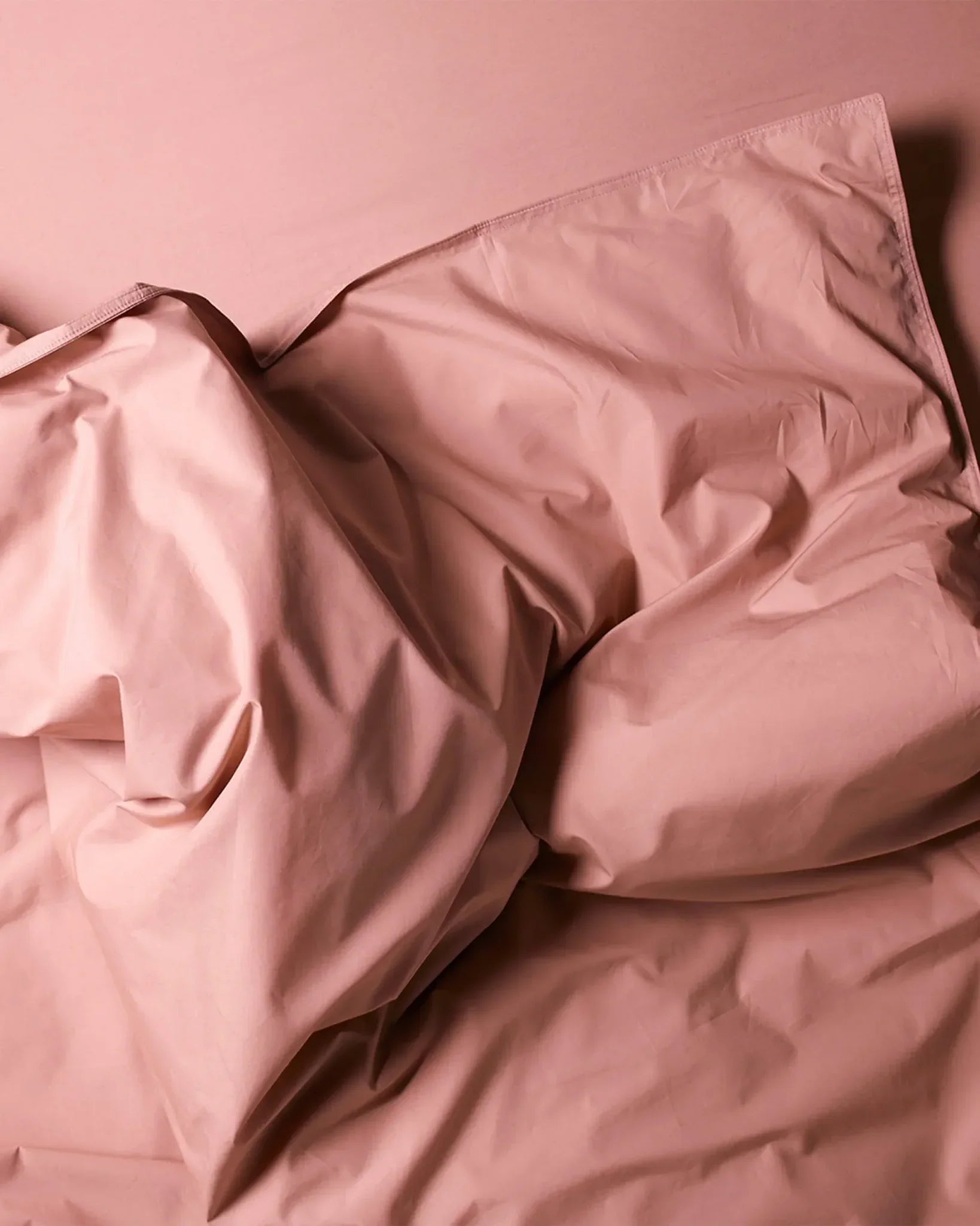 SUITE702 - Bettbezug aus Bio-Baumwolle • Dusty Rose - ROSA ECK