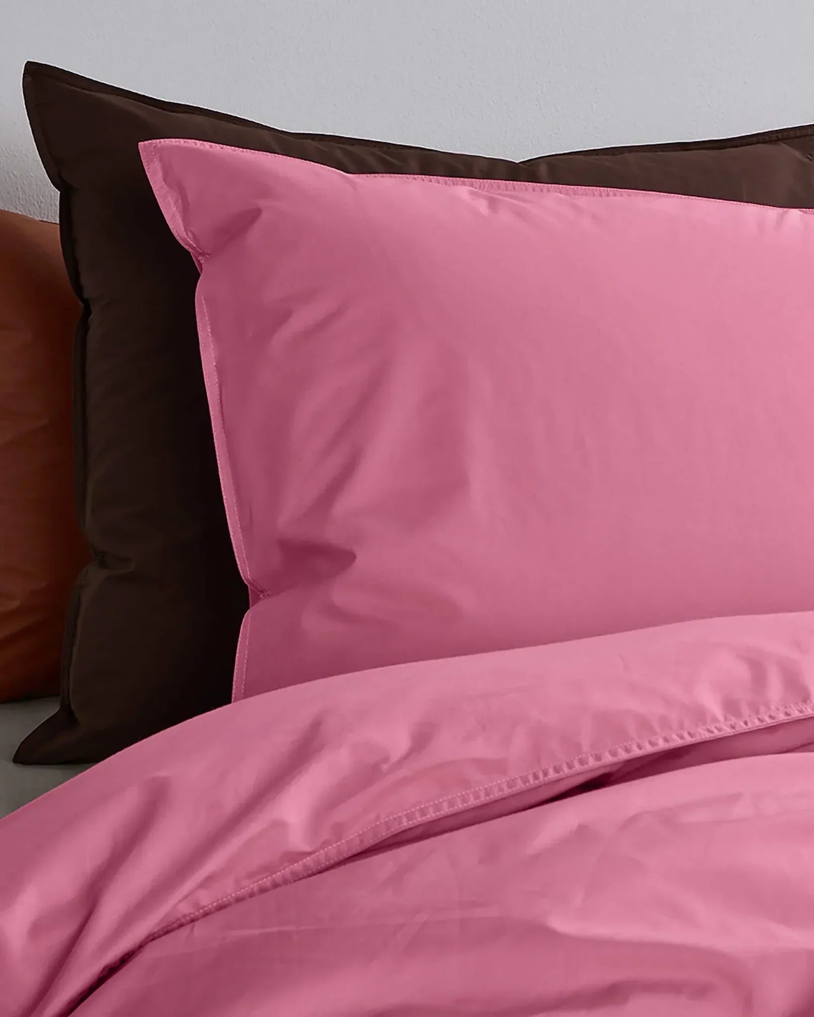 SUITE702 - Bettbezug aus Bio-Baumwolle • Pink Candy - ROSA ECK