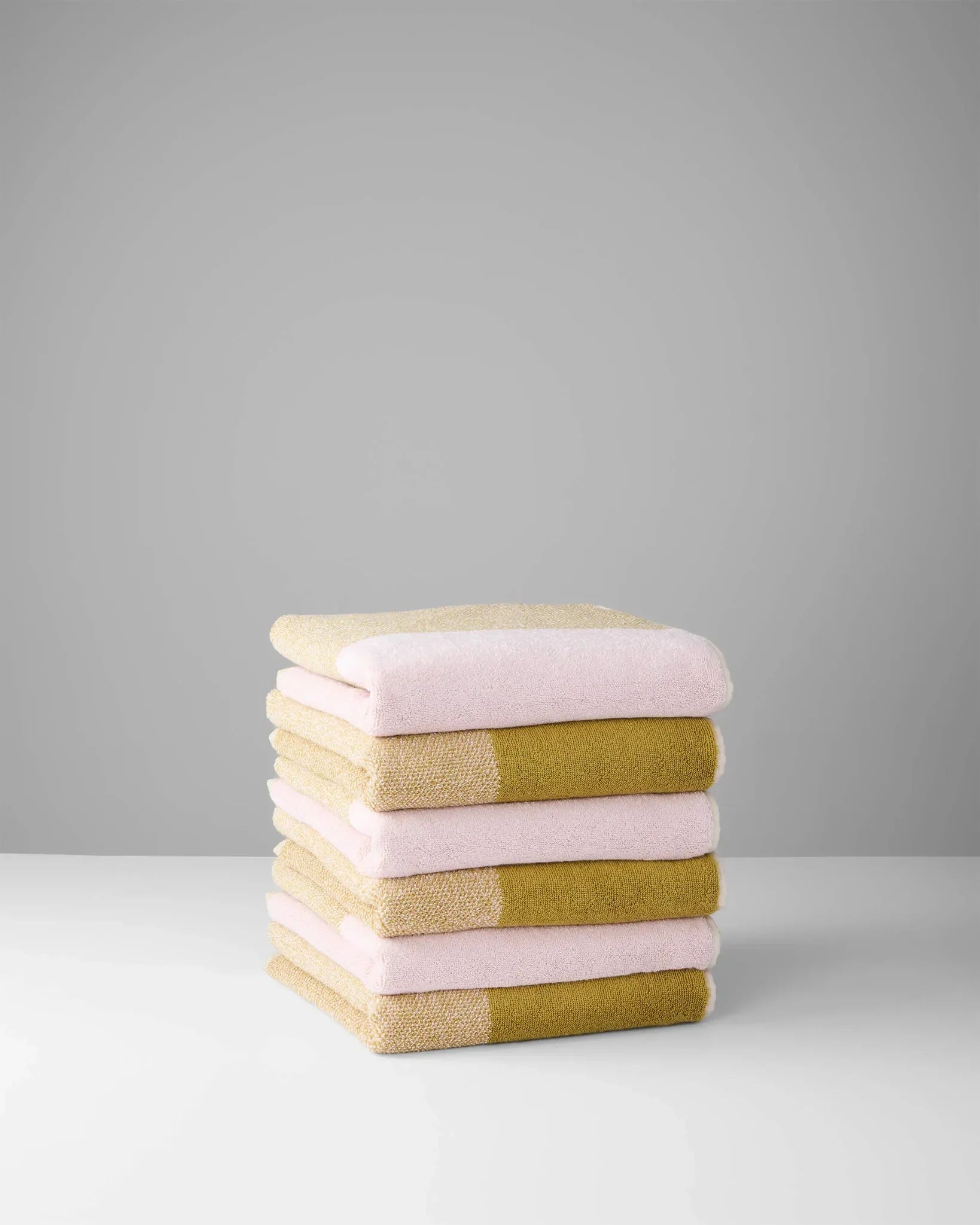 SUITE702 - BLEND Handtuch-Set (2 Stk.) • Blush-Olive - ROSA ECK