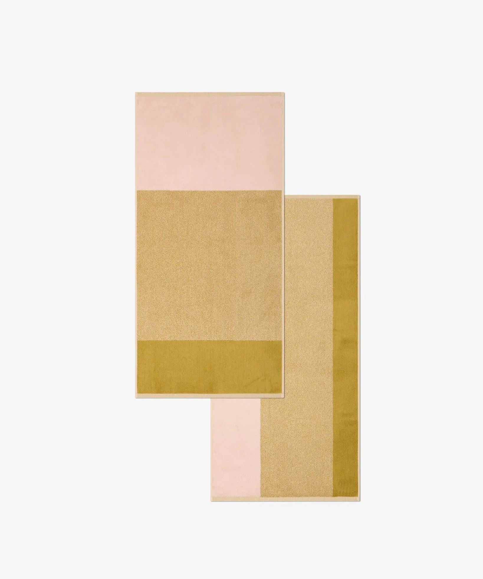 SUITE702 - BLEND Handtuch-Set (2 Stk.) • Blush-Olive - ROSA ECK