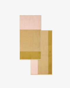 SUITE702 - BLEND Handtuch-Set (2 Stk.) • Blush-Olive - ROSA ECK