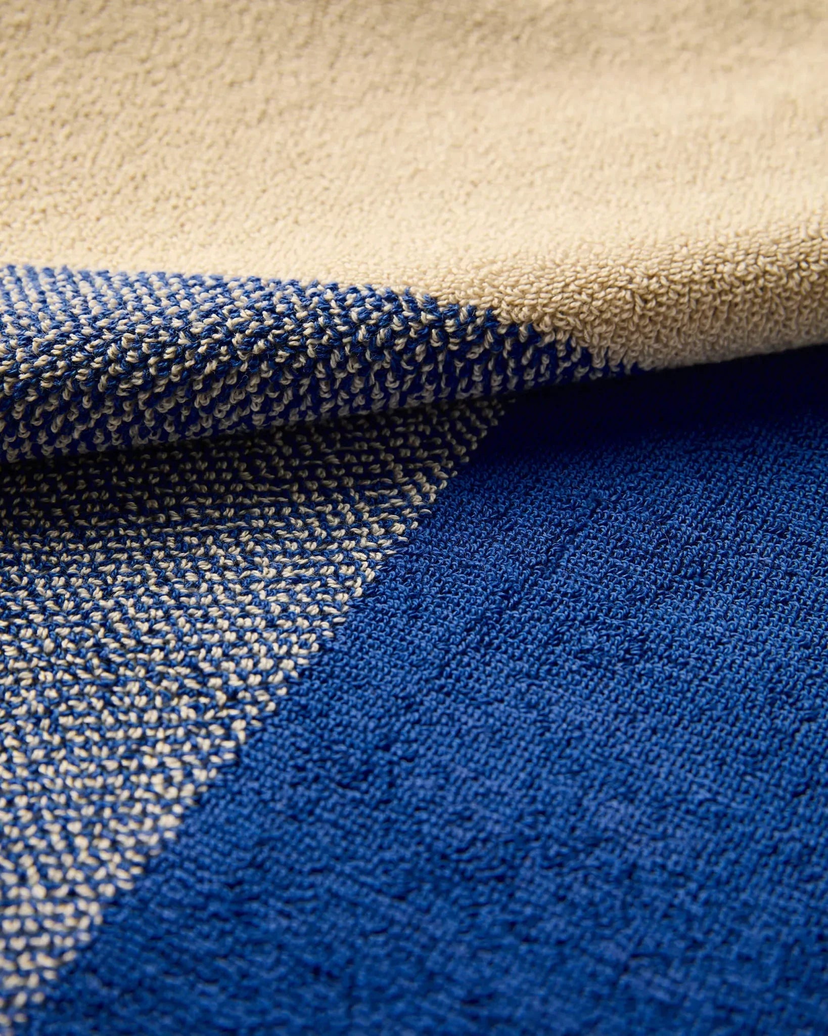 SUITE702 - BLEND Handtuch-Set (2 Stk.) • Cobalt Blue-Ecru - ROSA ECK