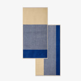 SUITE702 - BLEND Handtuch-Set (2 Stk.) • Cobalt Blue-Ecru - ROSA ECK