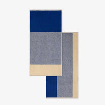 SUITE702 - BLEND Handtuch-Set (2 Stk.) • Cobalt Blue-Ecru - ROSA ECK