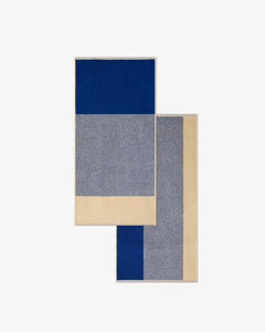 SUITE702 - BLEND Handtuch-Set (2 Stk.) • Cobalt Blue-Ecru - ROSA ECK