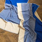 SUITE702 - BLEND Handtuch-Set (2 Stk.) • Cobalt Blue-Ecru - ROSA ECK
