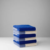 SUITE702 - BLEND Handtuch-Set (2 Stk.) • Cobalt Blue-Ecru - ROSA ECK