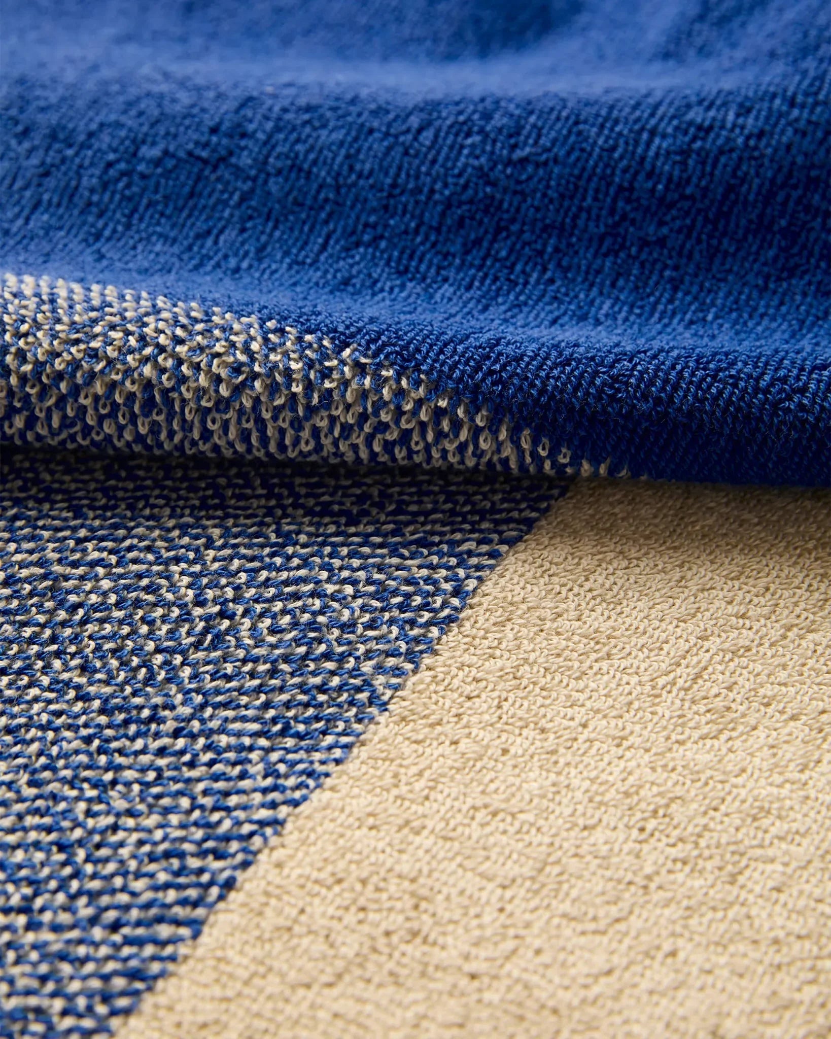 SUITE702 - BLEND Handtuch-Set (2 Stk.) • Cobalt Blue-Ecru - ROSA ECK