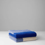 SUITE702 - BLEND Handtuch-Set (2 Stk.) • Cobalt Blue-Ecru - ROSA ECK