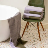 SUITE702 - BLEND Handtuch-Set (2 Stk.) • Green-Lilac - ROSA ECK