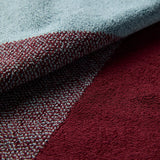 SUITE702 - BLEND Handtuch-Set (2 Stk.) • Sky Blue-Bordeaux - ROSA ECK