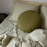 SUITE702 - Gestreifter Bettbezug aus Bio-Baumwolle (135 x 200 cm) • Olive-Ecru - ROSA ECK