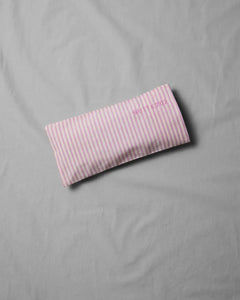 SUITE702 - Gestreiftes Augenkissen • Pink - Ecru - Eye Pillow - ROSA ECK