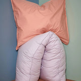 SUITE702 - Kissenbezug aus Bio-Baumwolle (80 x 80 cm) • Dusty Rose - ROSA ECK
