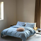 SUITE702 - Kissenbezug aus Bio-Baumwolle (80 x 80 cm) • Sky Blue - ROSA ECK