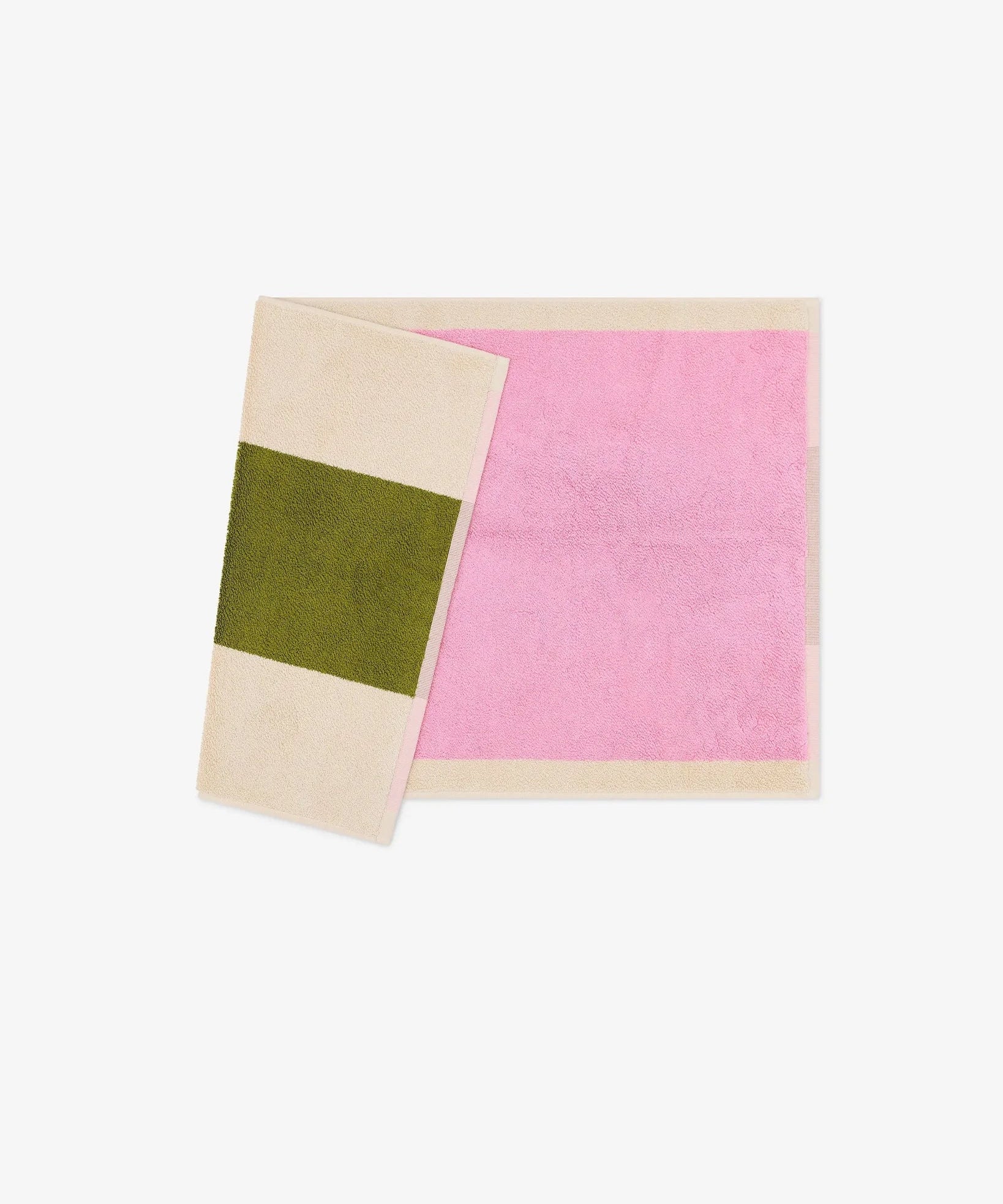 SUITE702 - MARTENS & MARTENS Badematte (50 x 80 cm) • Pink-Olive - ROSA ECK
